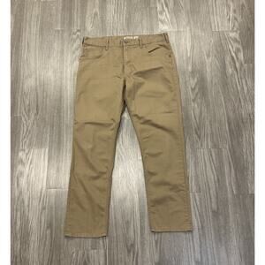 Patagonia Pant Mens 38x31 Straight Iron Clad 5-Pocket Organic Cotton Khaki 56490